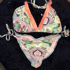 Patterned Bikini Set